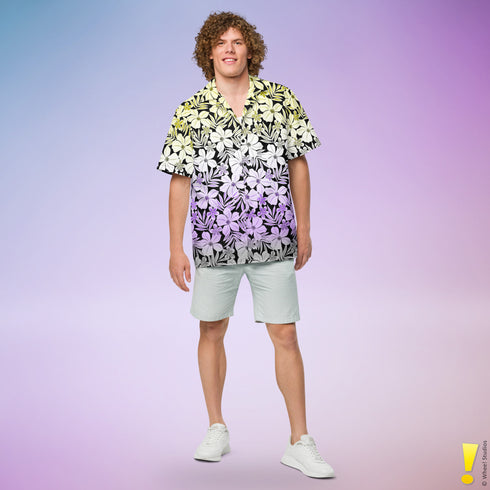 Nonbinary Pride Aloha Hawaiian Shirt